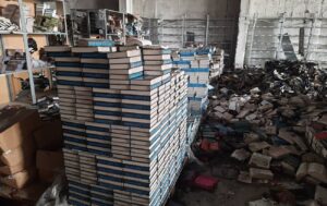 КСД продемонстрировало последствия удара по складу с 300 тысячами книг