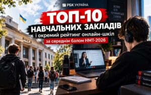 Топ-10 учебных заведений и отдельный рейтинг онлайн-школ по среднему баллу НМТ-2026